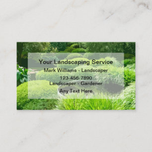 New Landscaper Landscaping Business Cards