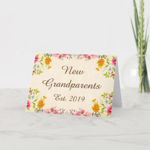New Large East. 2019 Vintage Floral Art Card