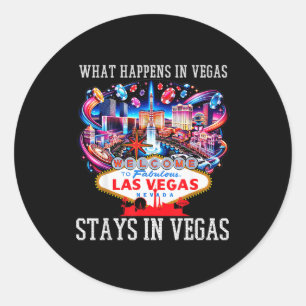 New Las Vegas Love Baby For Holidays In Las Vegas  Classic Round Sticker