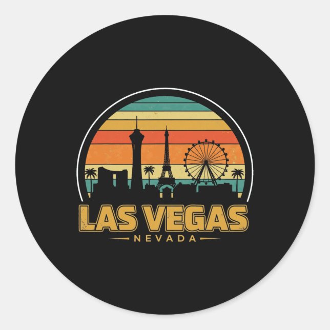 New Las Vegas Love Uni For Holidays In Vegas  Classic Round Sticker (Front)