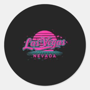New Las Vegas Nevada City Love Uni For Holidays In Classic Round Sticker