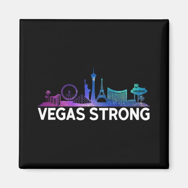 New Las Vegas Strong For Men, Women And Youth  Magnet (Front)
