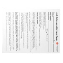 *New* Lash consent form notepad