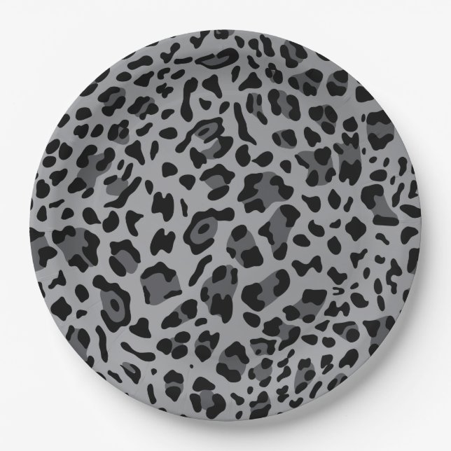 New Leopard Texture 11 Paper Plate (Front)