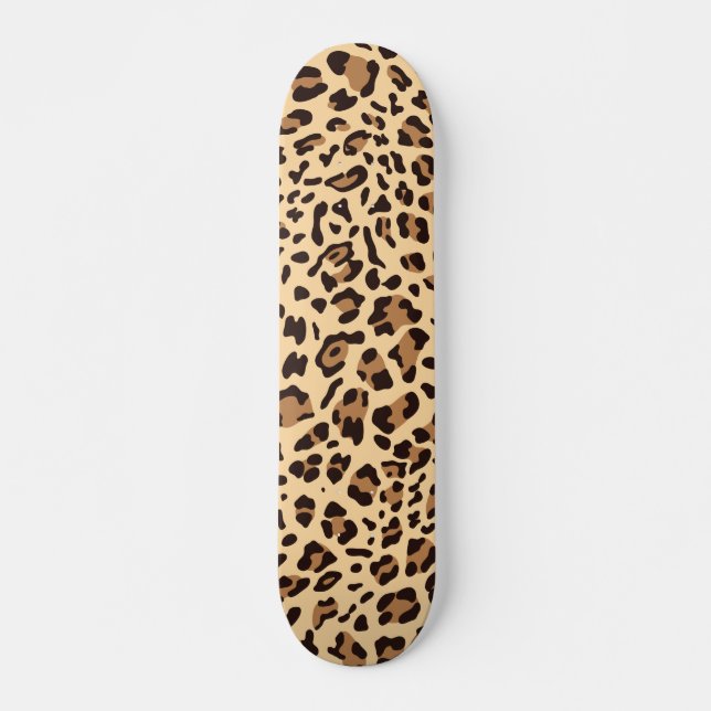 New Leopard Texture 6 Skateboard (Front)