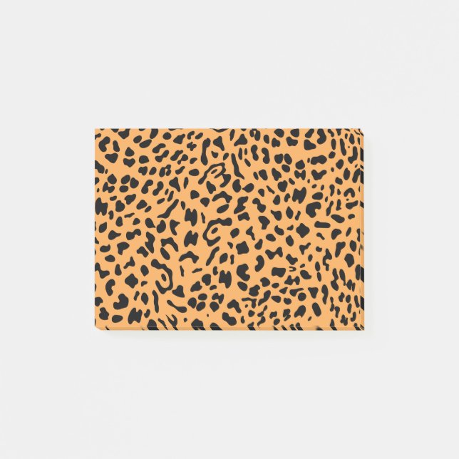 New Leopard Texture 8 Post-it Notes (Front)
