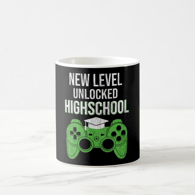 New Level Unlocked High School Gamer Student Gift Coffee Mug (Center)