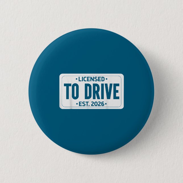 New Licensed Drive Est Driver Passed 6 Cm Round Badge (Front)