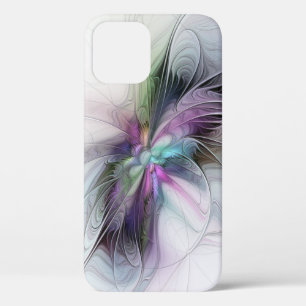 New Life, Colourful Abstract Fractal Art Fantasy iPhone 12 Case