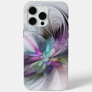 New Life, Colourful Abstract Fractal Art Fantasy iPhone 15 Pro Max Case