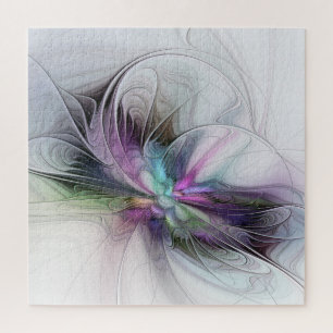 New Life, Colourful Abstract Fractal Art Fantasy Jigsaw Puzzle