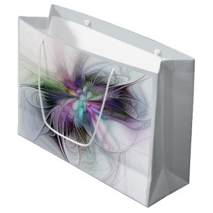 New Life, Colourful Abstract Fractal Art Fantasy Large Gift Bag