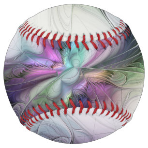 New Life, Colourful Abstract Fractal Art Fantasy Softball