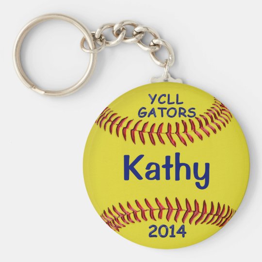 NEW LIGHTER Softball YCLL GATORS Keychain KATHY