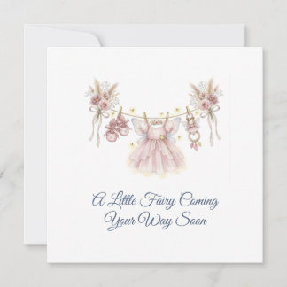 New Little Fairy Baby Pregnancy Gift Card