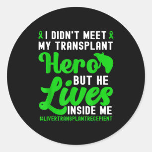 New Liver Owner Funny Liver Transplant Survivor  Classic Round Sticker