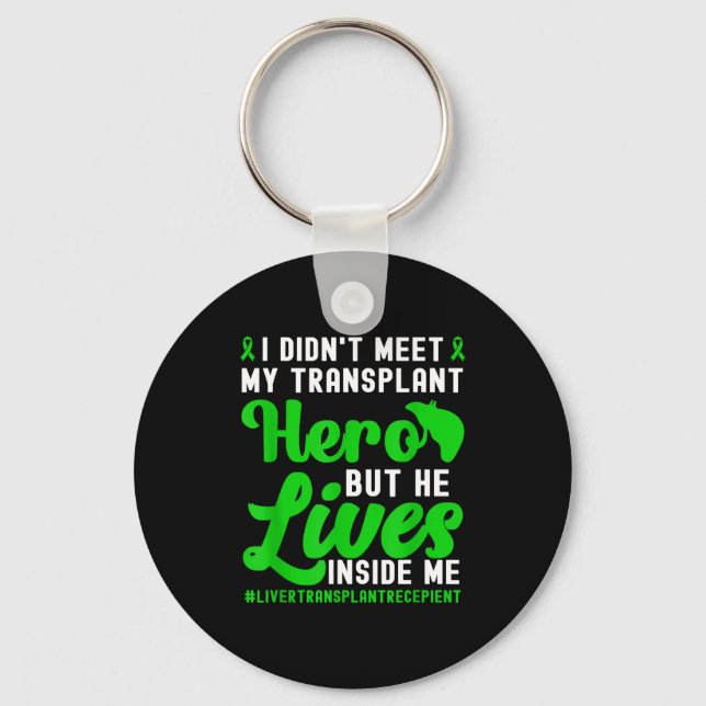 New Liver Owner Funny Liver Transplant Survivor  Key Ring (Front)