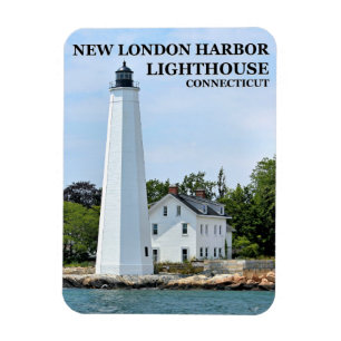 New London Harbour Lighthouse, CT Photo Magnet