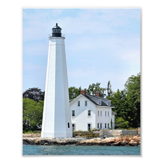 New London Harbour Lighthouse, CT Photo Print (Front)