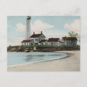 New London Harbour Lighthouse Postcard