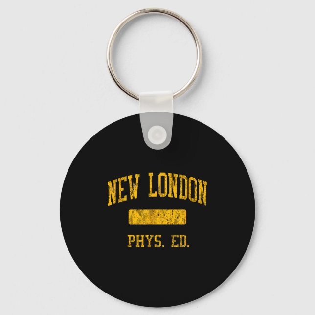 New London High School Hs New London Ct Phys Ed  Key Ring (Front)
