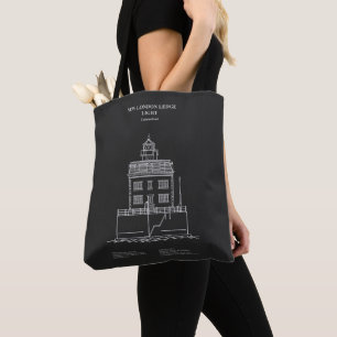 New London Ledge Lighthouse - Connecticut – PD Tote Bag