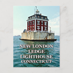 New London Ledge Lighthouse, Connecticut Postcard
