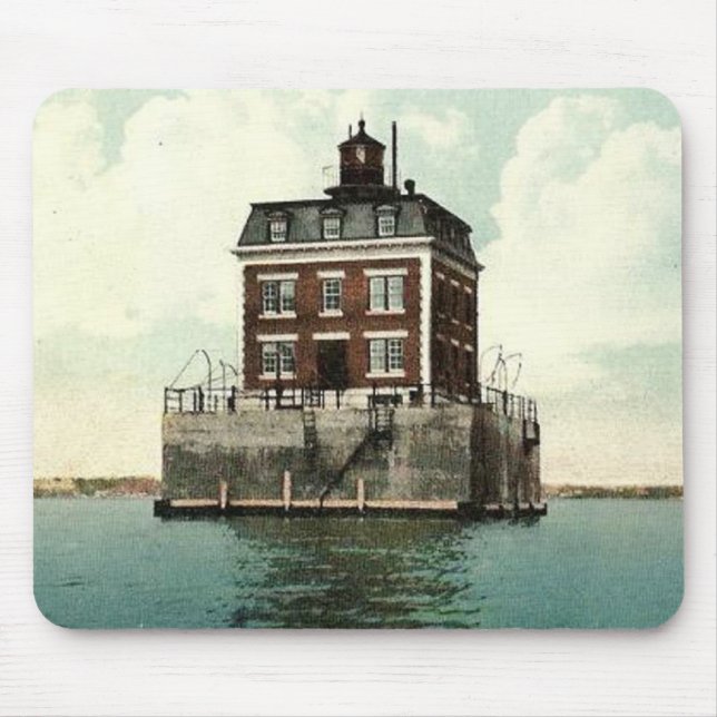 New London Ledge Lighthouse Mouse Mat (Front)