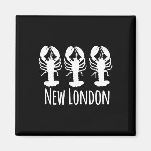 New London Nautical Coastal Lobster Fishing Sailin Magnet
