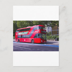 New London Red Bus Postcard