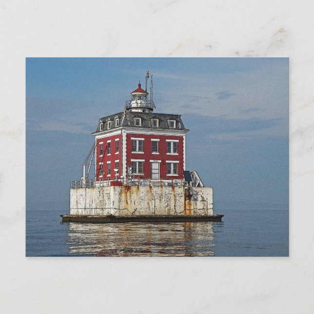 New London's Ledge Light House Postcard (Front)