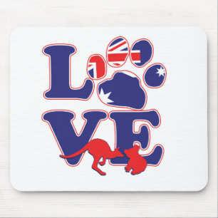 NEW-Love-From-Australia-with-Animals Mouse Mat