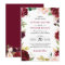 New! Lovely Burgundy Blush Floral Modern Wedding