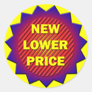 NEW LOWER PRICE LABEL