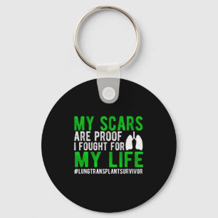 New Lung Transplant Recovery Recipient Artwork Key Ring