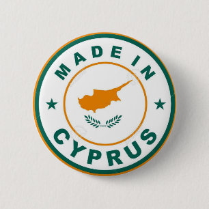 NEW!! - MADE IN CYPRUS PINBACK BADGE