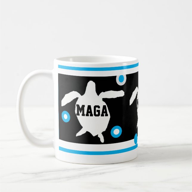 NEW MAGA sea Turtles  Coffee Mug (Left)
