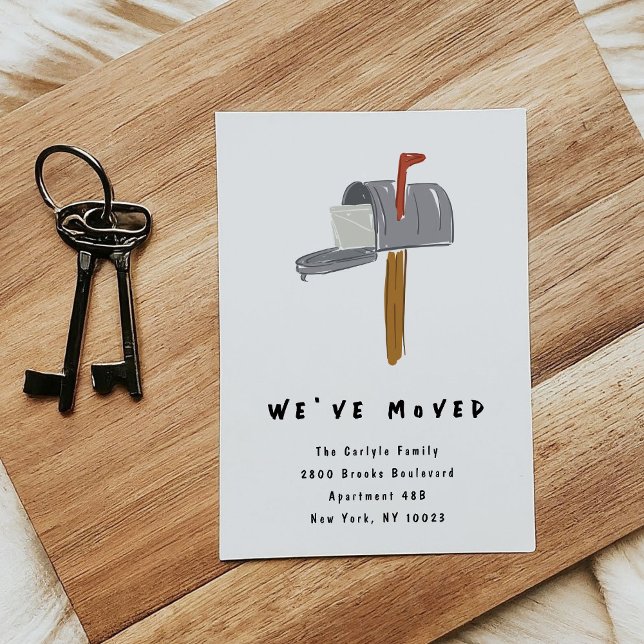 New Mailbox Illustrated Moving Announcements (New Mailbox Illustrated Moving Announcements)