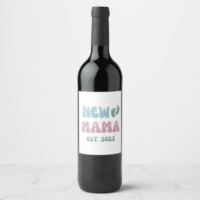 New Mama 2023 - New Mum - Wine Label (Front)
