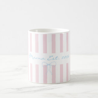 New Mama appreciation rosewater pink striped Coffee Mug