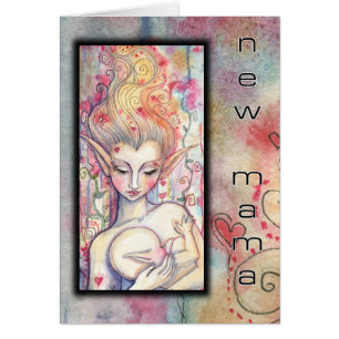 New Mama Card Fantasy Art by Molly Harrison