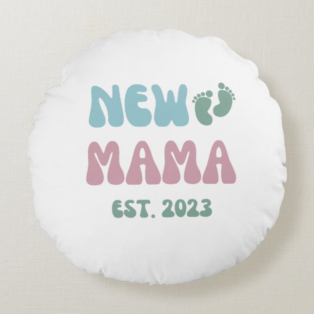 New Mama Est 2023 - Pillow 16x16 (Front)
