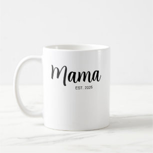 New Mama Est , Mama To Be , Mum personalised  Coffee Mug