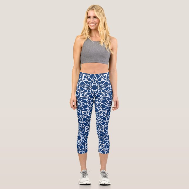 New Mandala 3 Capri Leggings (Front)