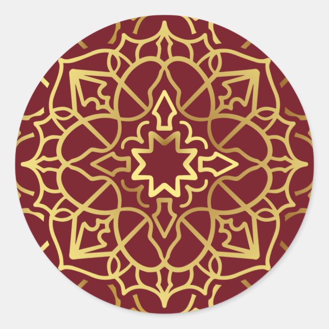 New Mandala 4 Classic Round Sticker (Front)