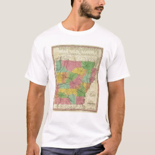 New Map Of Arkansas 2 T-Shirt