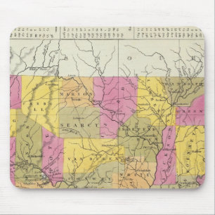 New Map Of Arkansas Mouse Mat