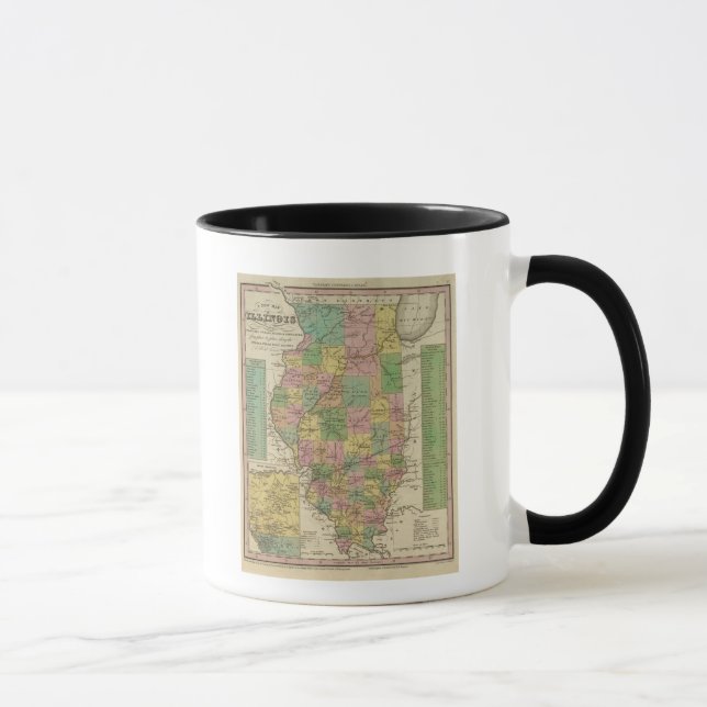 New Map Of Illinois Mug (Right)