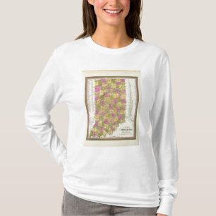 New Map Of Indiana 2 T-Shirt