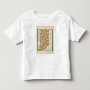 New Map Of Indiana 2 Toddler T-Shirt